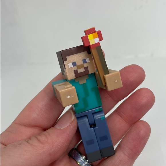 Minecraft Series 3 Overworld Steve With Minecart Action Figure - Picture 2 of 11